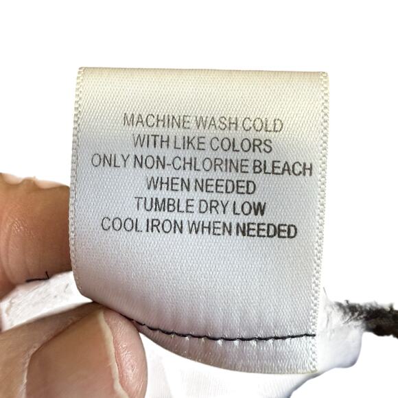 ModCloth Polyester Sheer Textured Button Up Shirt Polka Dot Black L Whimsigoth - Picture 7 of 10